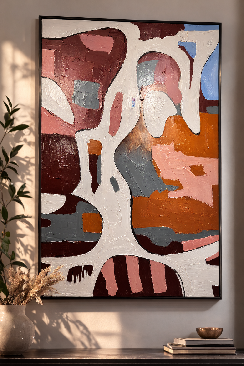Tableau Abstrait Texturé