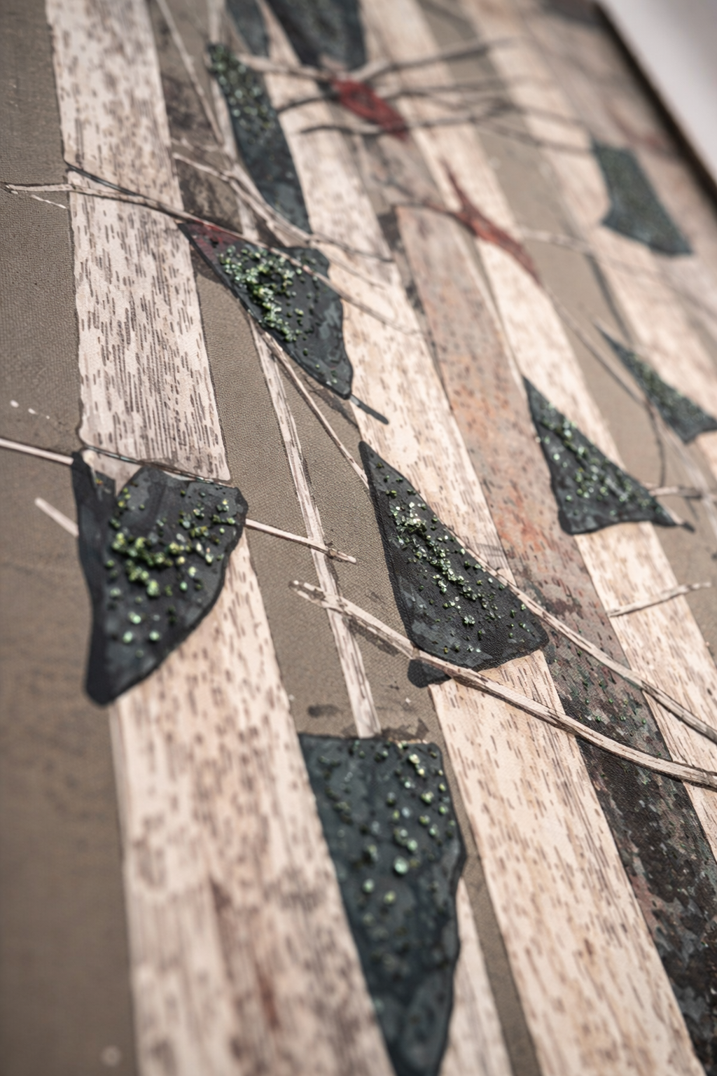 Tableau Élégance de Bambou – Tableau Texturé 3D