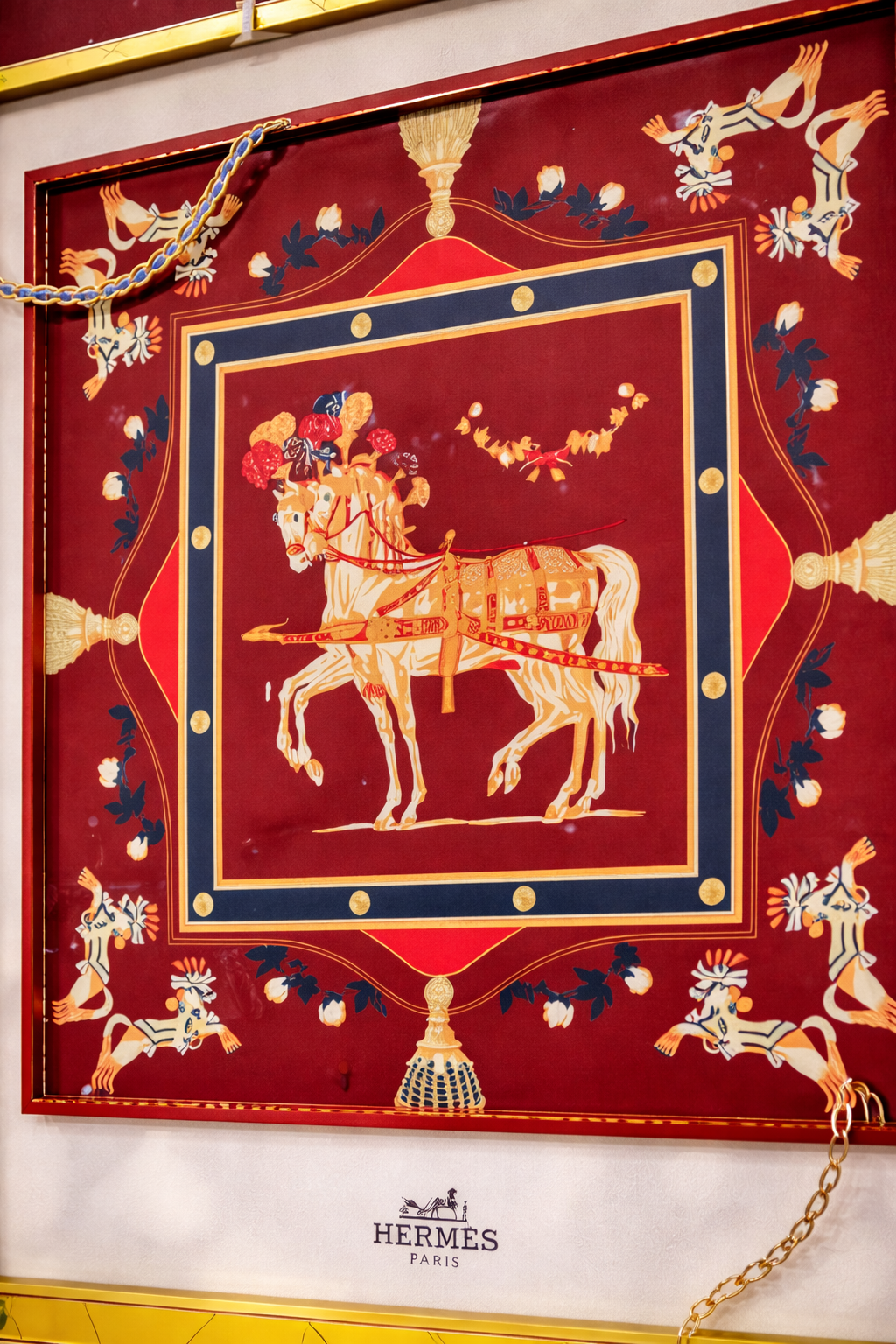 Tableau Cheval Royal Rouge