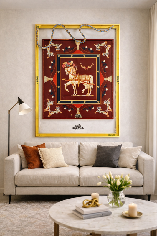 Tableau Cheval Royal Rouge