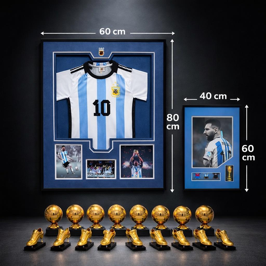 Duo Cadres Lionel Messi – Collection Légende & Ballon d’Or
