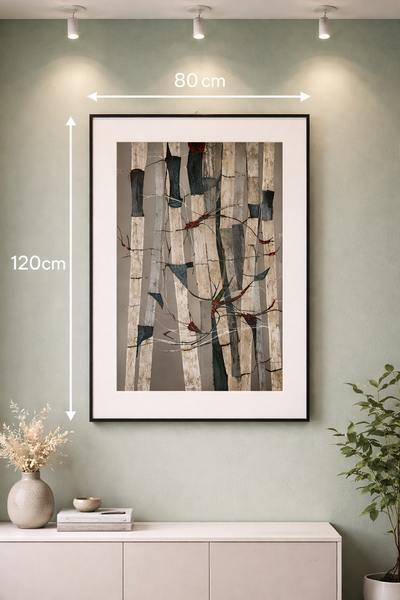 Tableau Élégance de Bambou – Tableau Texturé 3D