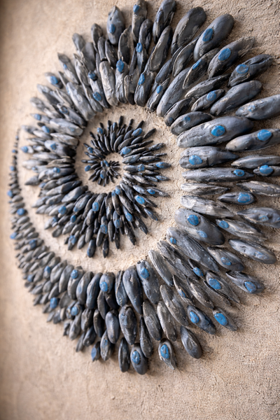 Tableau Spirale Océane – Tableau Sculptural 3D
