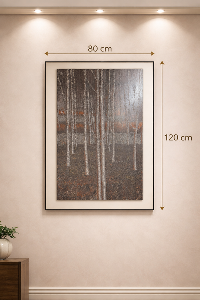 Tableau Forêt Argentée