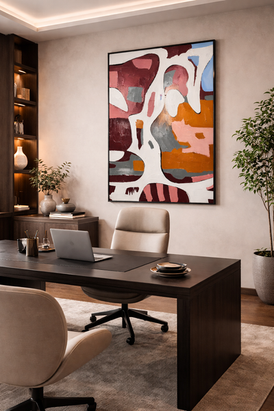 Tableau Abstrait Texturé