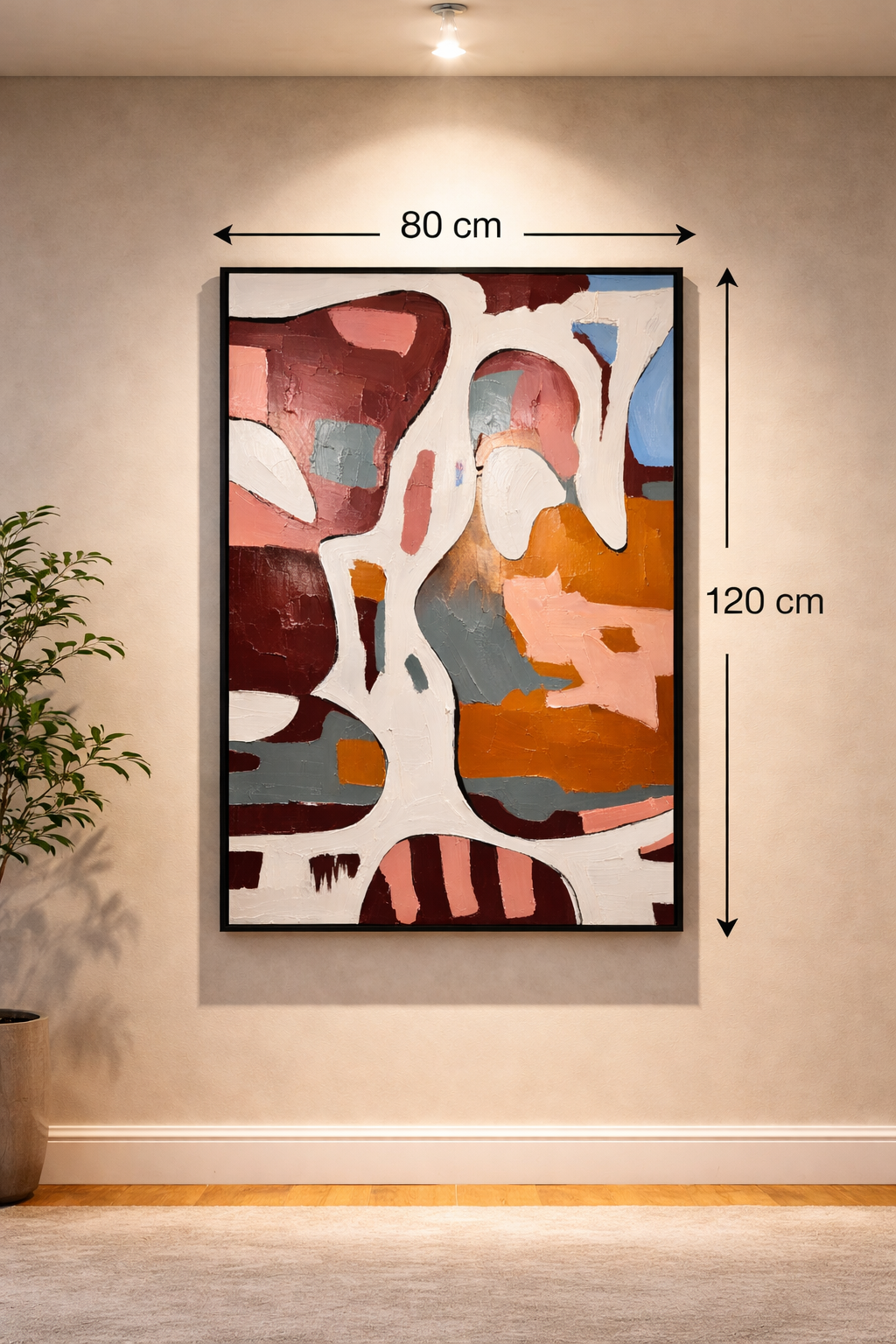 Tableau Abstrait Texturé