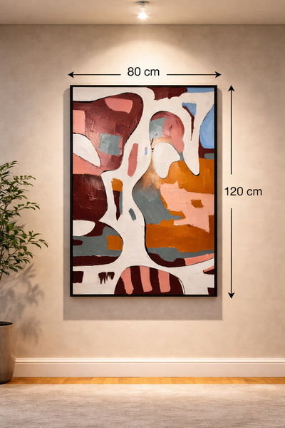 Tableau Abstrait Texturé