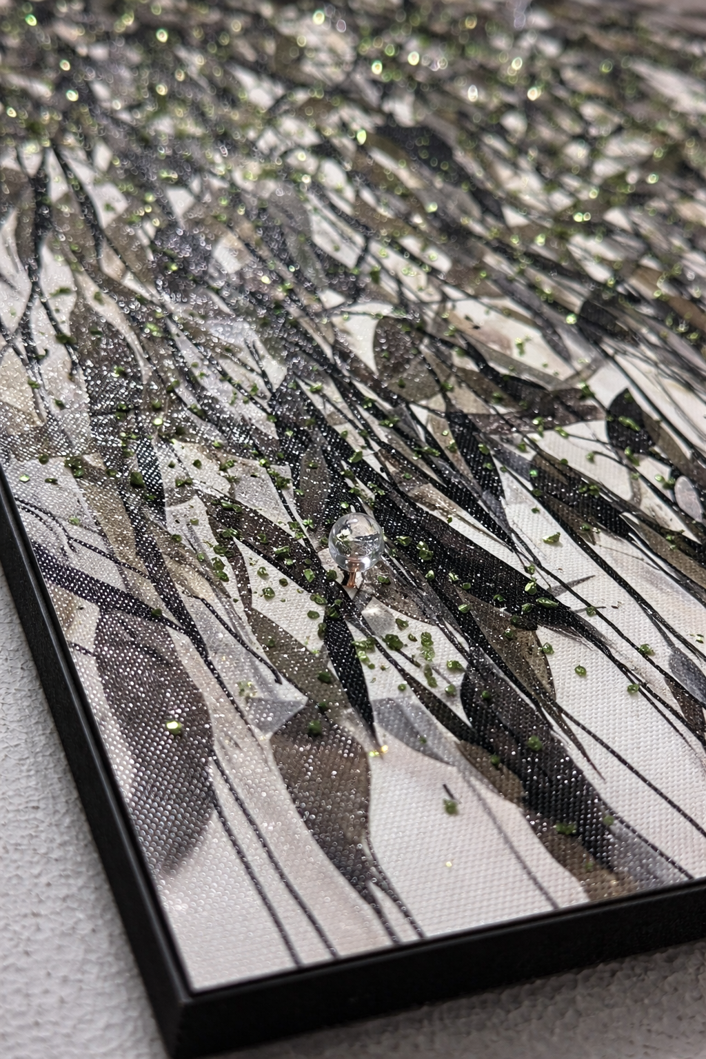 Tableau Triptyque Abstrait Élégance Nature