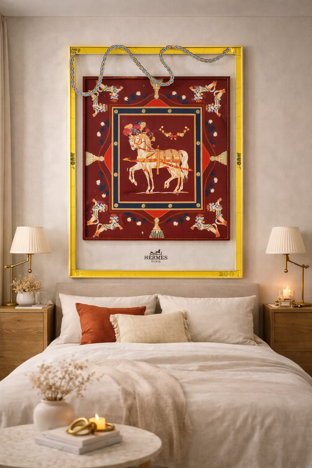Tableau Cheval Royal Rouge