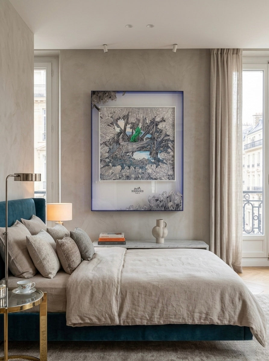 Tableau Licorne Émeraude