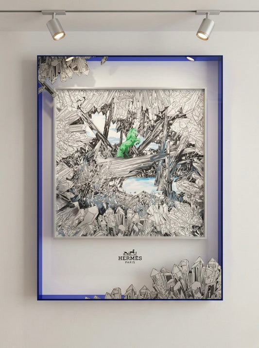 Tableau Licorne Émeraude