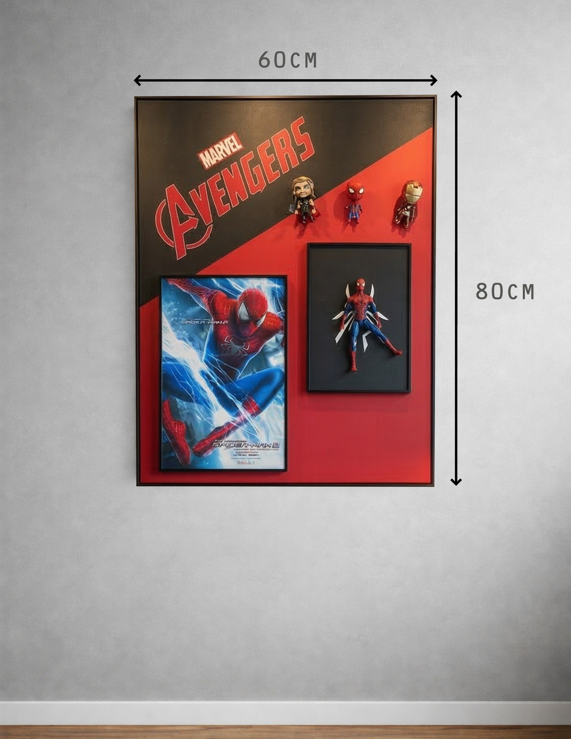 Tableau 3D Marvel Avengers & Spider-Man