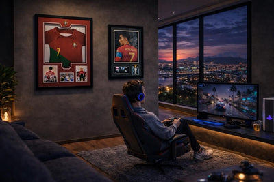 Duo Encadré Cristiano Ronaldo – Pièce Décorative Haut de Gamme