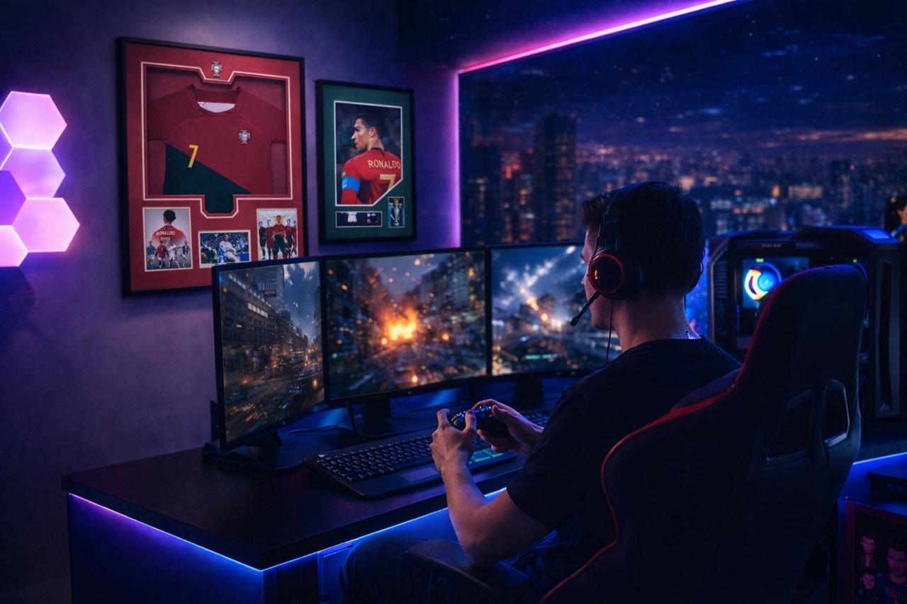 Duo Encadré Cristiano Ronaldo – Pièce Décorative Haut de Gamme
